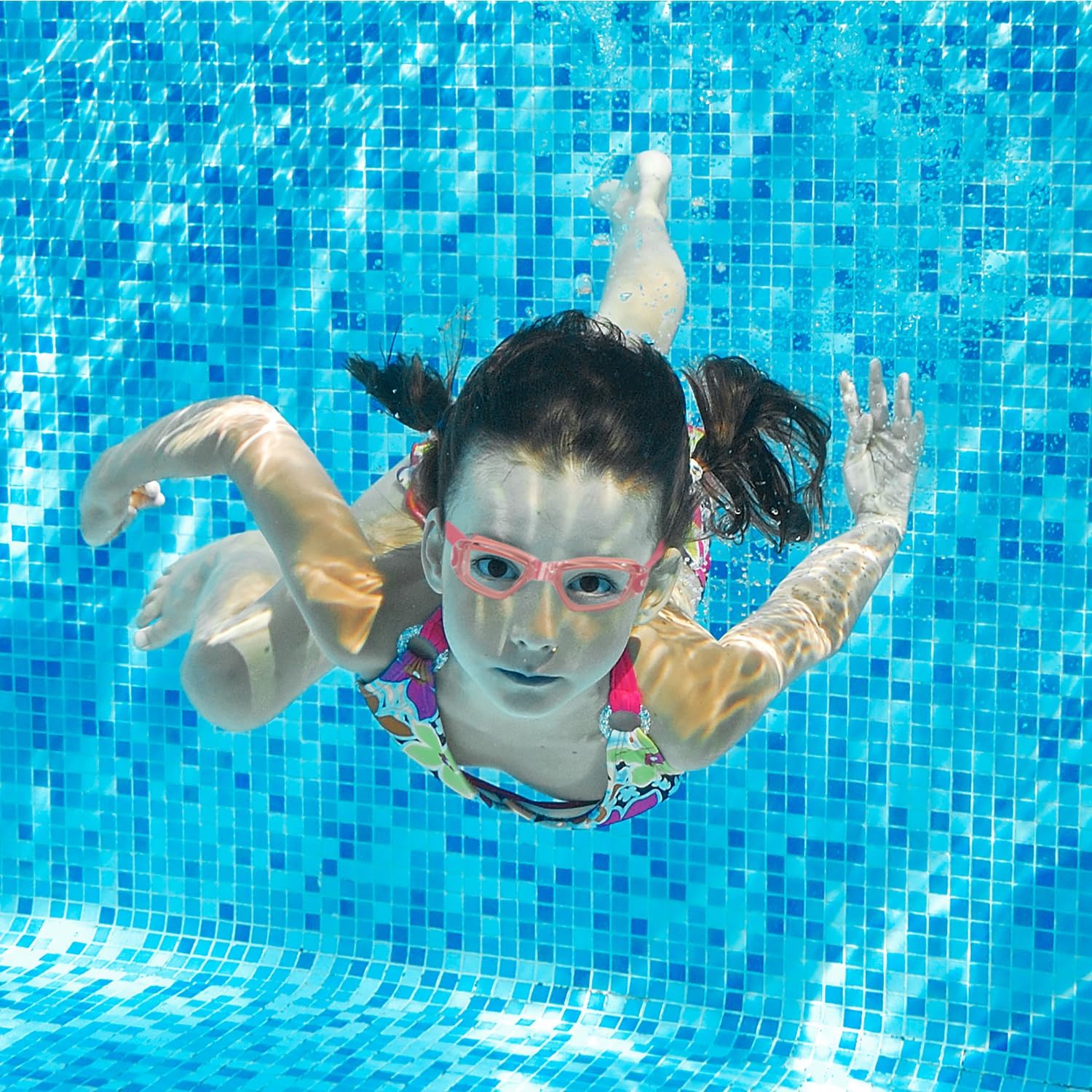 Sinca Gafas de natación para niños, paquete de 2 unidades, impermeables, antiniebla, anti-UV, gafas de natación para niños y niñas