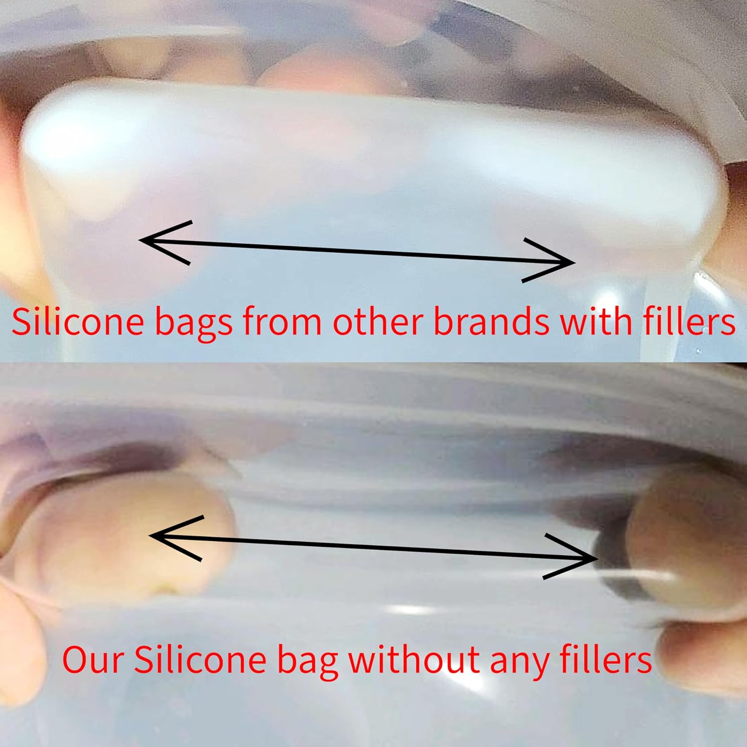 Elkanah Bolsas reutilizables de silicona para Sous Vide de cuarto de galón, 100% silicona platino de grado alimenticio, tamaño mediano, 35 onzas
