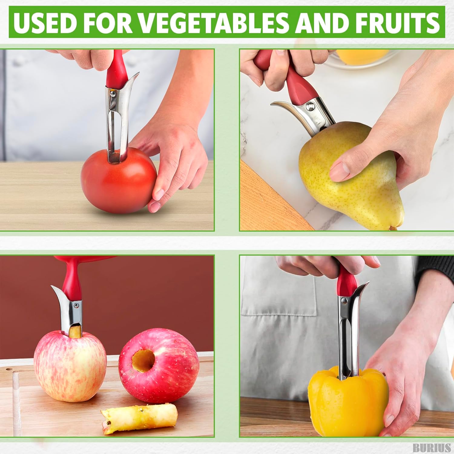 Herramienta de extracción de núcleo de manzana, utensilios de cocina, cortador de piña y herramienta de descorazonador, suministros de cocina,