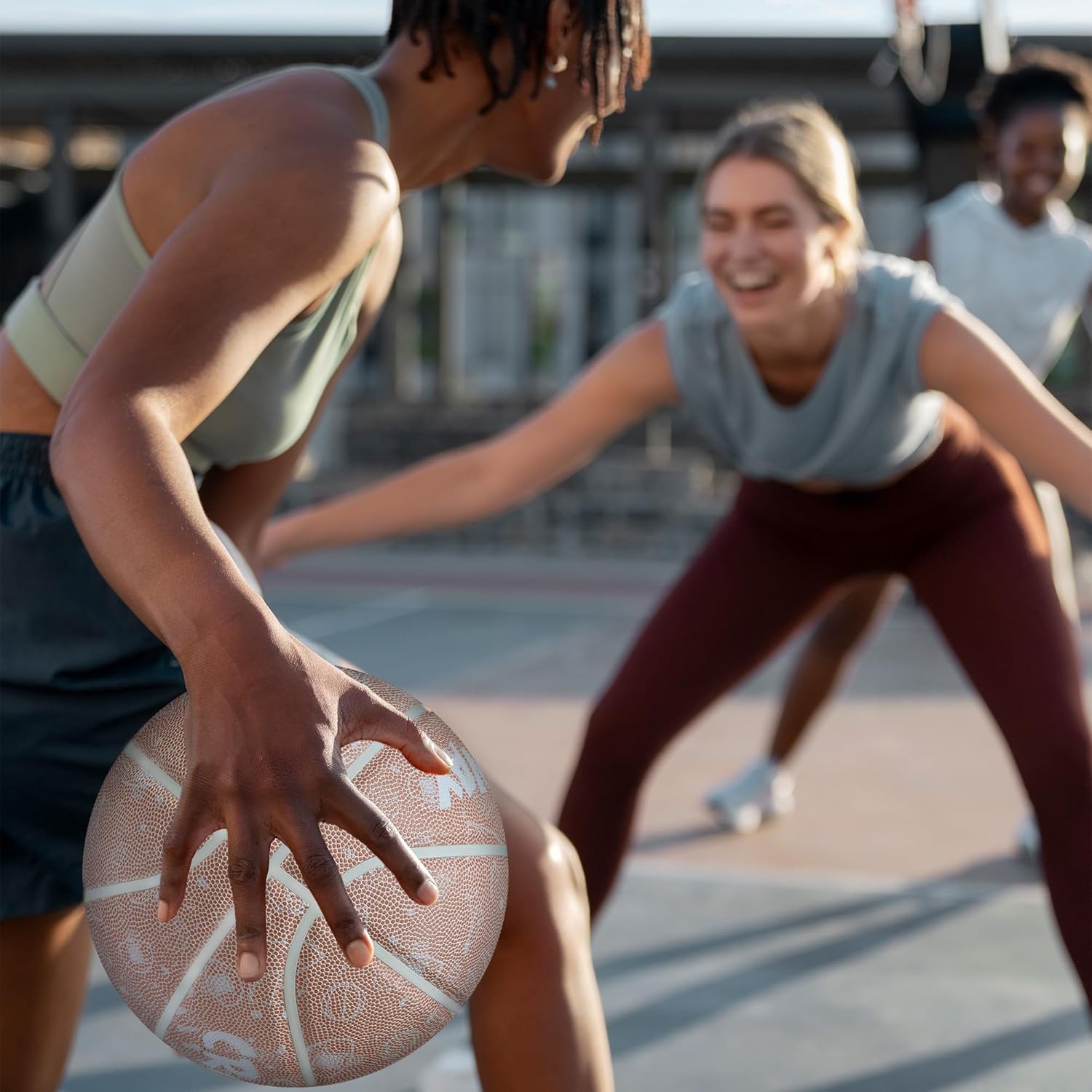 Crossway Big Player Series Premium Composite Basketball – Moisture-Wicking, Non-Slip, and Durable for IndoorOutdoor Training. Includes Pump.