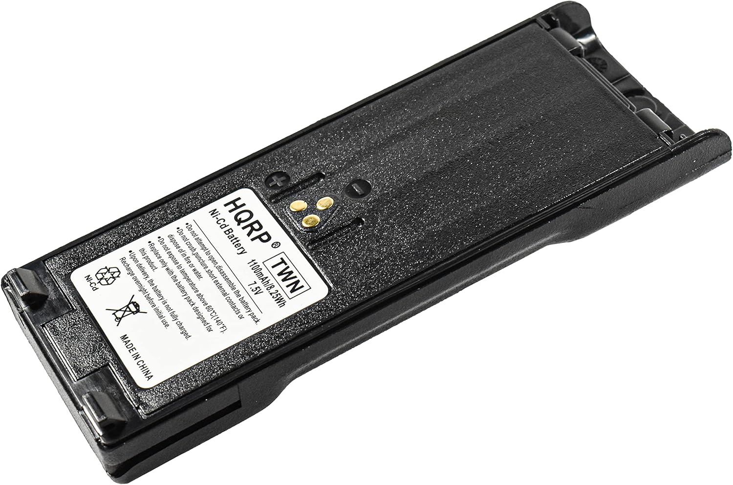 HQRP Dos baterías compatibles con Motorola GP900, GP1200, GP2010, GP2013, HT1000, WPNN4013, HNN9028, MT2000, MTS2000, NTN7143, NTN7143A, NTN7144,