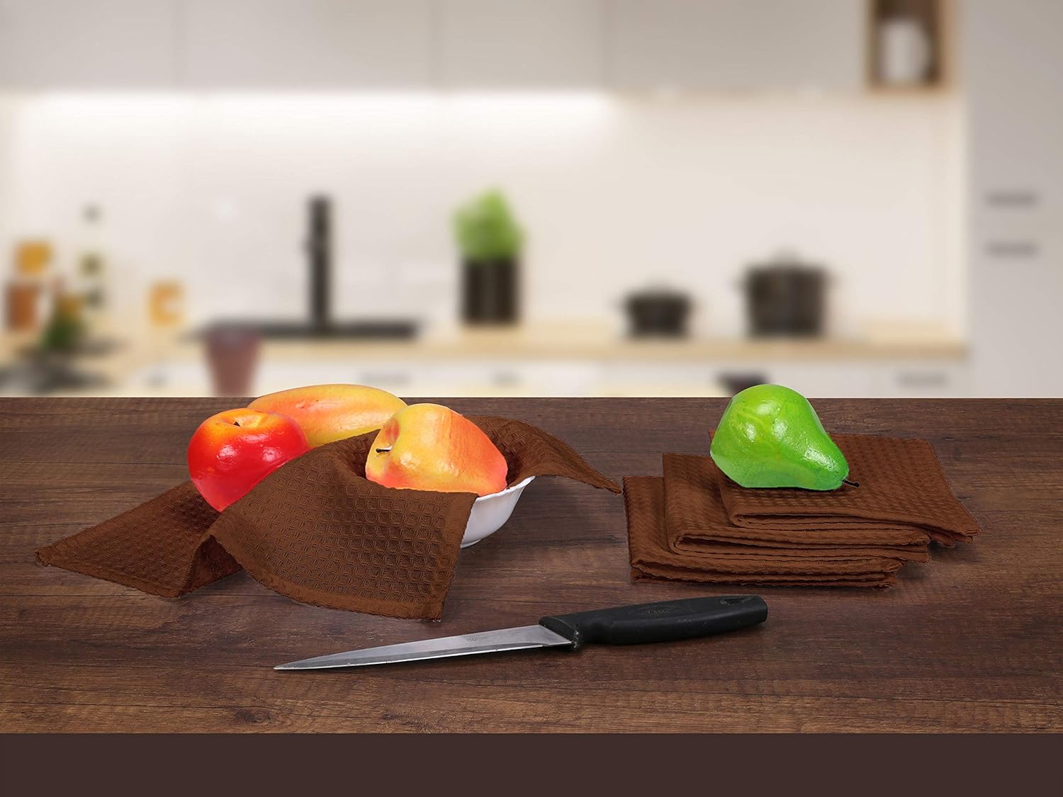 Paquete de 12 paños de cocina de algodón de 12 x 12 pulgadas, absorbentes, lavables, paños de limpieza de restaurantes, trapos para el hogar,