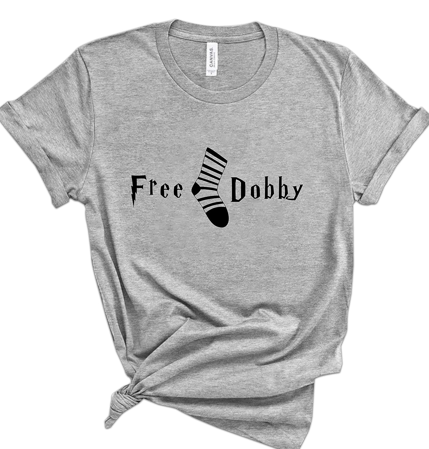 Free Dobby T-Shirts, Funny Gift For Women And Men, Free Socks Graphic T-Shirt, Casual Sleeve Clothes For Summer, Funny Gifts For Girl And Boy,