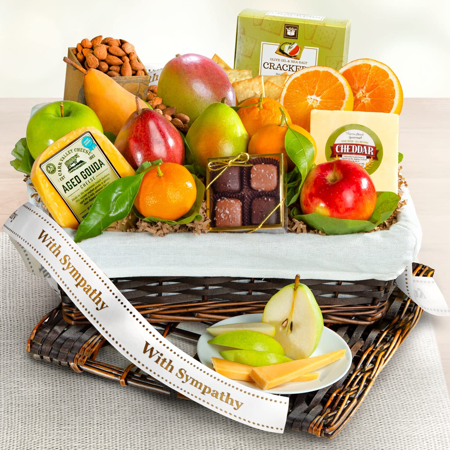 With Sympathy Classic Deluxe – Cesta de frutas