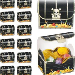 24 cajas de tesoro pirata, caja de recuerdos de fiesta pirata, cajas de dulces del tesoro, cajas de regalo pirata, cajas de regalo para Halloween, 24 cajas de tesoro pirata, caja de recuerdos de fiesta pirata, cajas de dulces del tesoro, cajas de regalo pirata, cajas de regalo para Halloween,