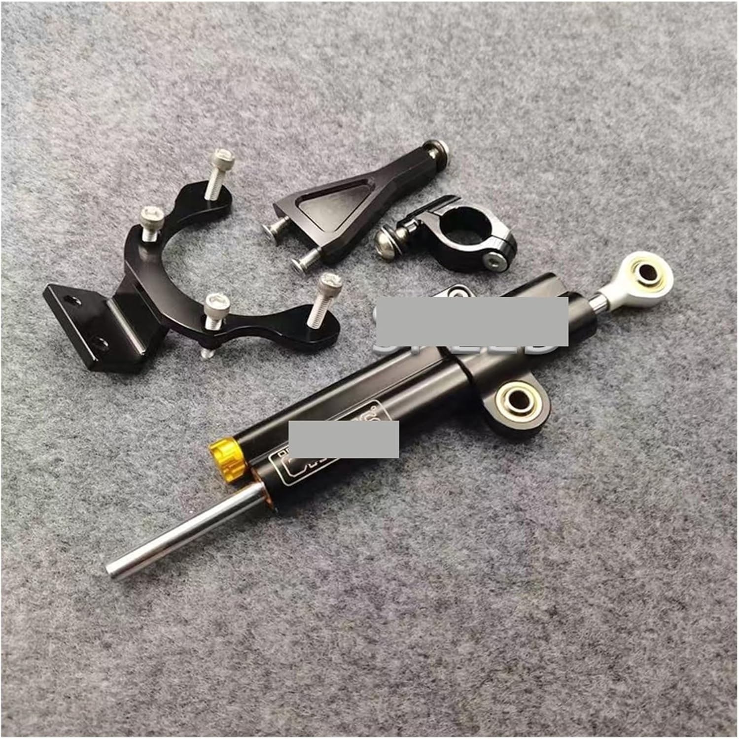 Amortiguador de motocicleta apto para Kawasaki Z900 2021-2023, estabilizador de motocicleta, amortiguador de dirección, soporte de montaje, kit de