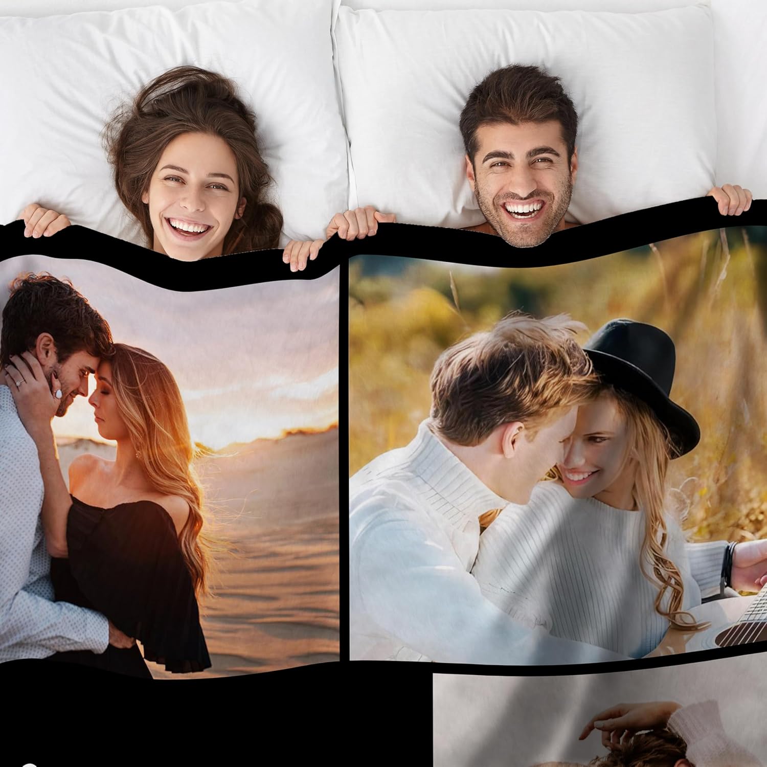 Funny DIY Manta personalizada con texto fotográfico, regalos personalizados para mujeres y hombres, manta de imagen personalizada para bebé, madre,