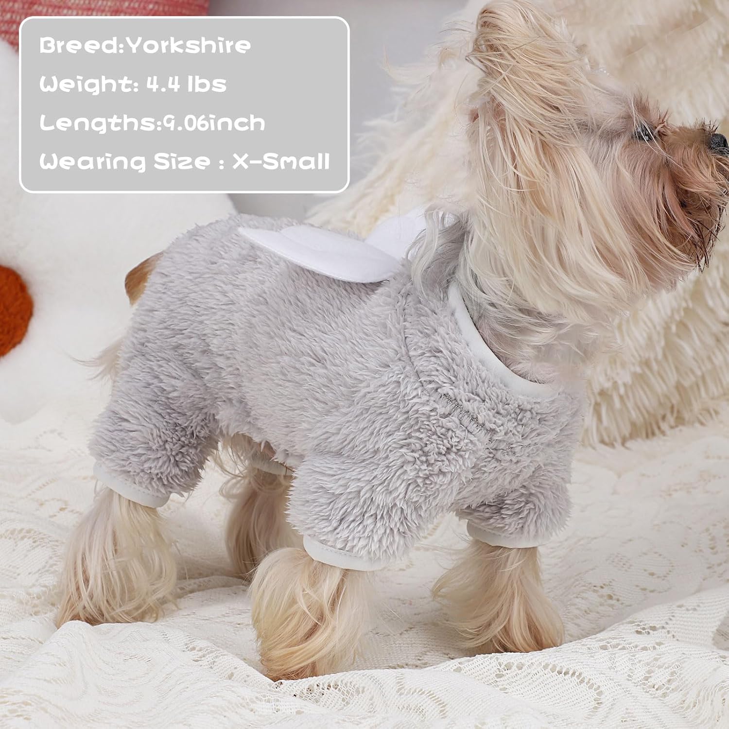 Pijamas para perros pequeños, machos y hembras, ropa de invierno de forro polar, overol de terciopelo ligero para mascotas, pijama, ropa para gatos,
