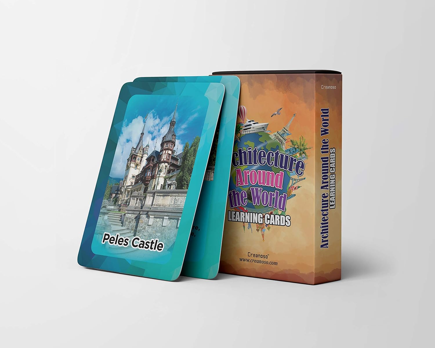 Creanoso Tarjetas educativas de aprendizaje para niños (2 cubiertas)