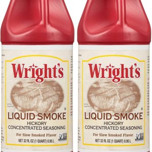 Wright’s – Condimento concentrado de nogal líquido de humo, botella de 32 onzas (paquete de 2) con cucharas giratorias By The Cup Wright’s – Condimento concentrado de nogal líquido de humo, botella de 32 onzas (paquete de 2) con cucharas giratorias By The Cup