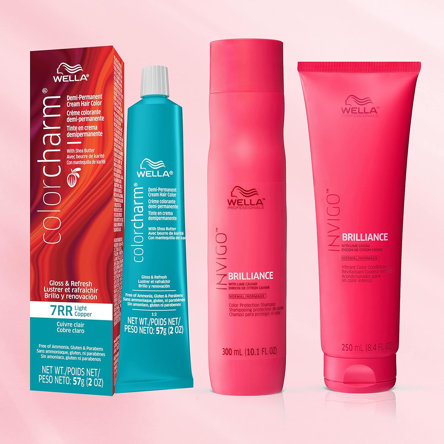 WELLA colorcharm – Tinte permanente para el cabello, tinte para el cabello para cobertura de canas, añade brillo, 2 onzas