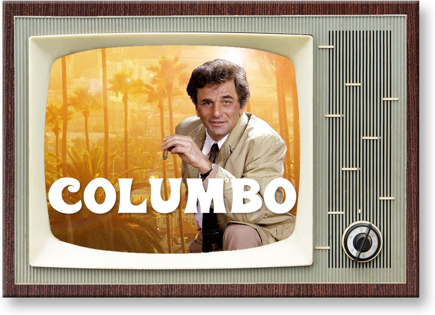 Columbo TV Retro Vintage TV – Imán para nevera