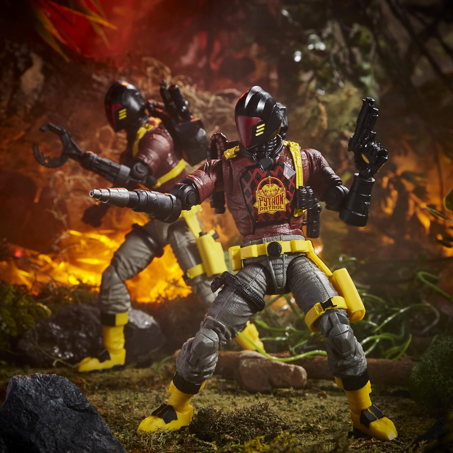 Hasbro G.I. Joe Classified Series Figure, 6″ Special B.A.T. Figure with Accessories – F4754, Red, Gray and Black