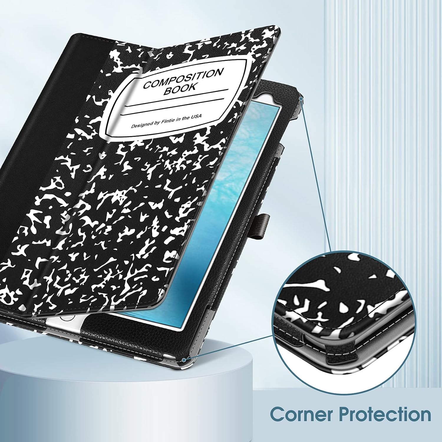 Funda folio para iPad Pro 9.7 de Fintie, de cuero sintético (ajuste entallado) funda protectora con modo atril, función autodormir y autodespertarse