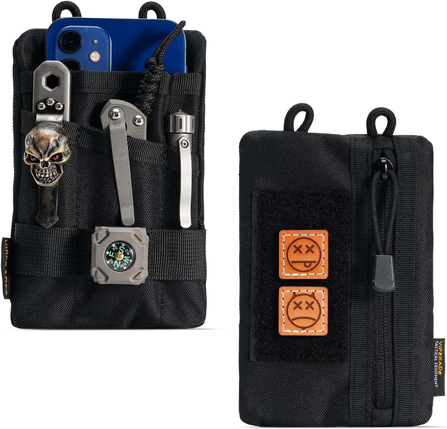 VIPERADE VE1-P Organizador de bolsillo, organizador de bolsillo EDC para hombres, bolsa organizadora EDC para herramientas con 5 bolsas de