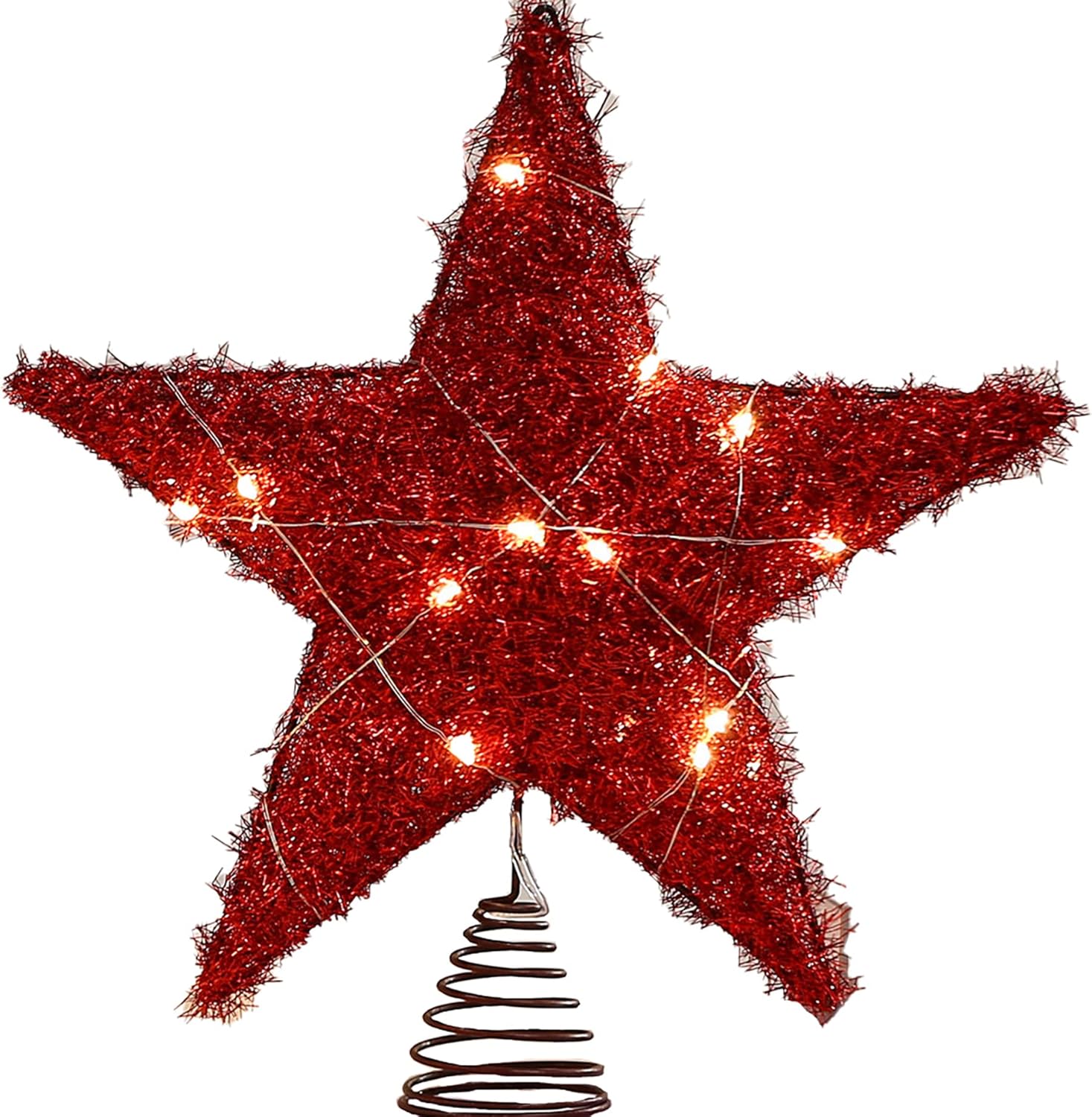 Estrella del árbol de Navidad, estrella de cinco puntas, suministros de Navidad, decoraciones de hotel, decoraciones de árbol de Navidad