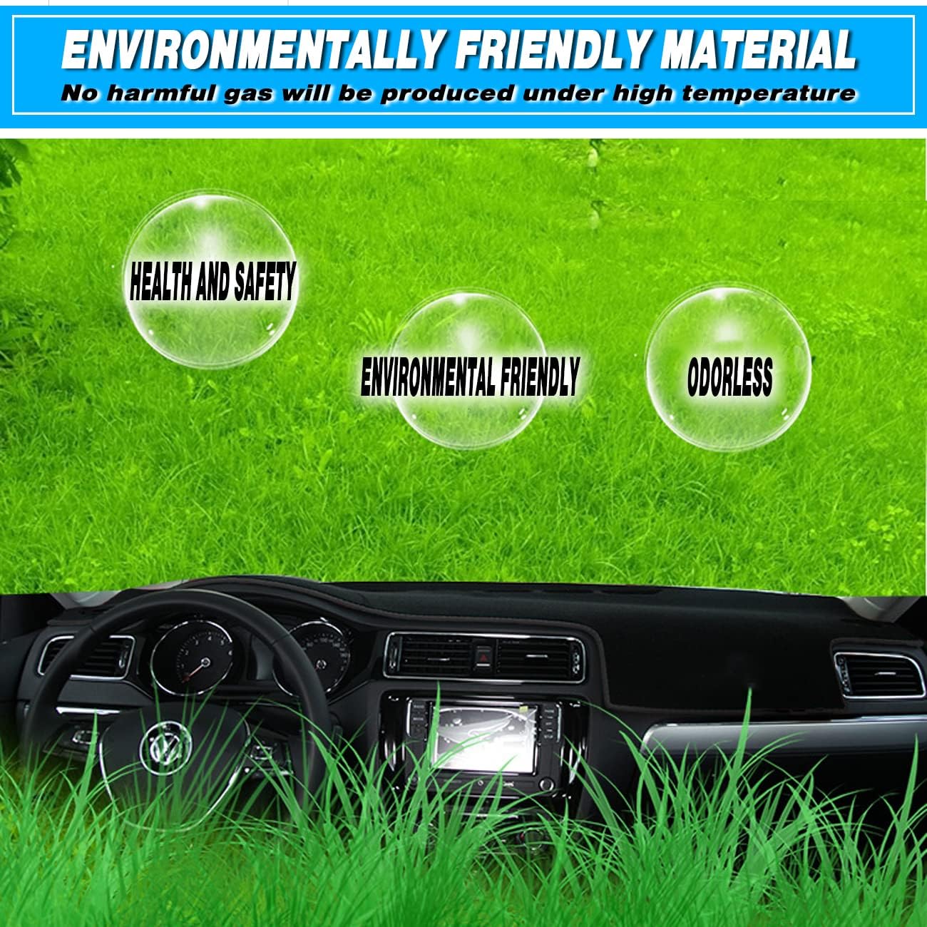 Cubierta de tablero para Toyota Highlander 2014-2019 de franela antideslizante para tablero de automóvil, parasol antideslizante y protector solar