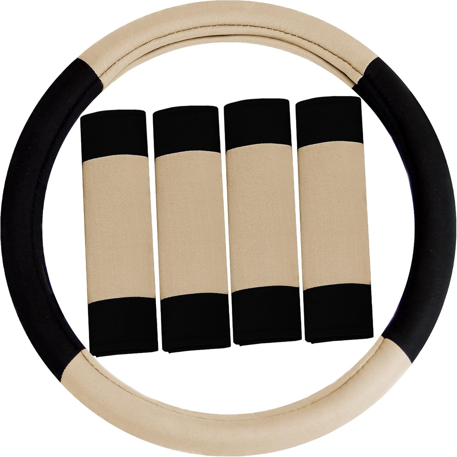 Cubierta para volante FH GROUP, Beige