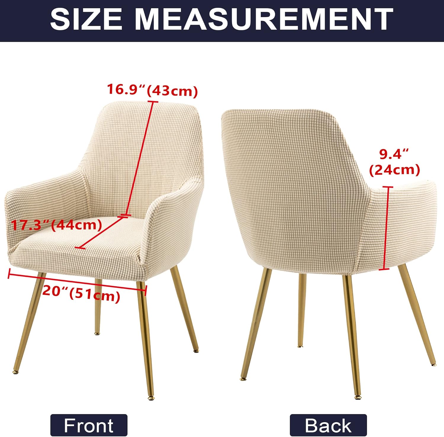 TIANSHU Funda para silla de sala de estar, para comedor, sala de estar, oficina, recepción, antideslizante, funda para silla de comedor (funda para