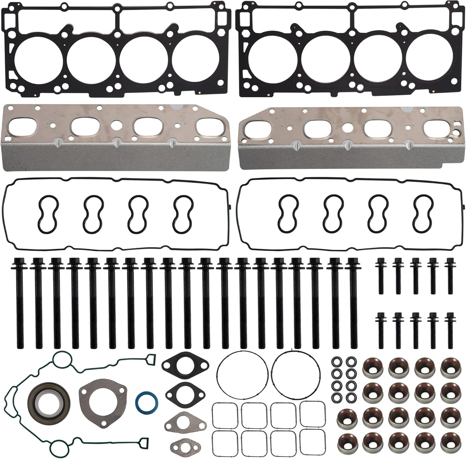 Juego de juntas de cilindro completo con tornillos de cabeza HS26423PT TCS46169 ES72200 compatible con Chrysler 300 Dodge Challenger Charger Durango