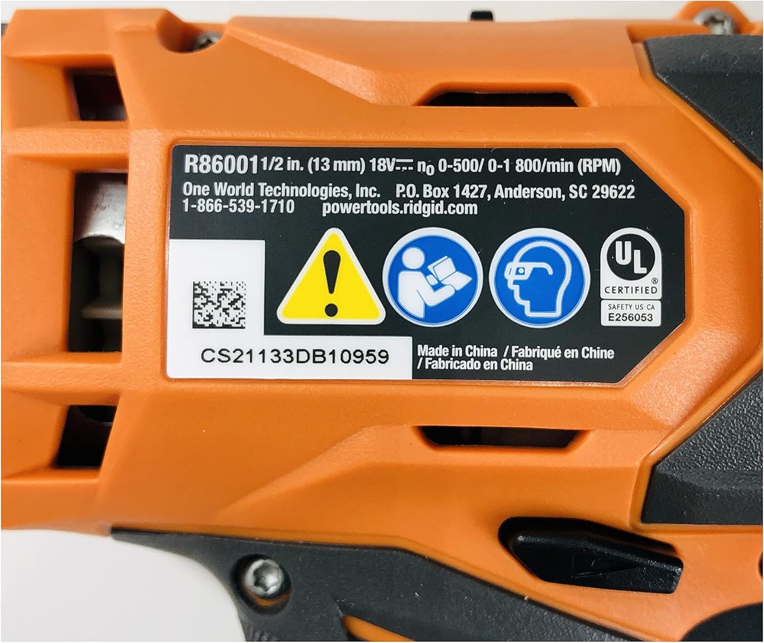 Taladrodestornillador inalámbrico de 18 voltios reacondicionado de fábrica de 18 voltios (herramienta desnuda – R86001) (renovado)
