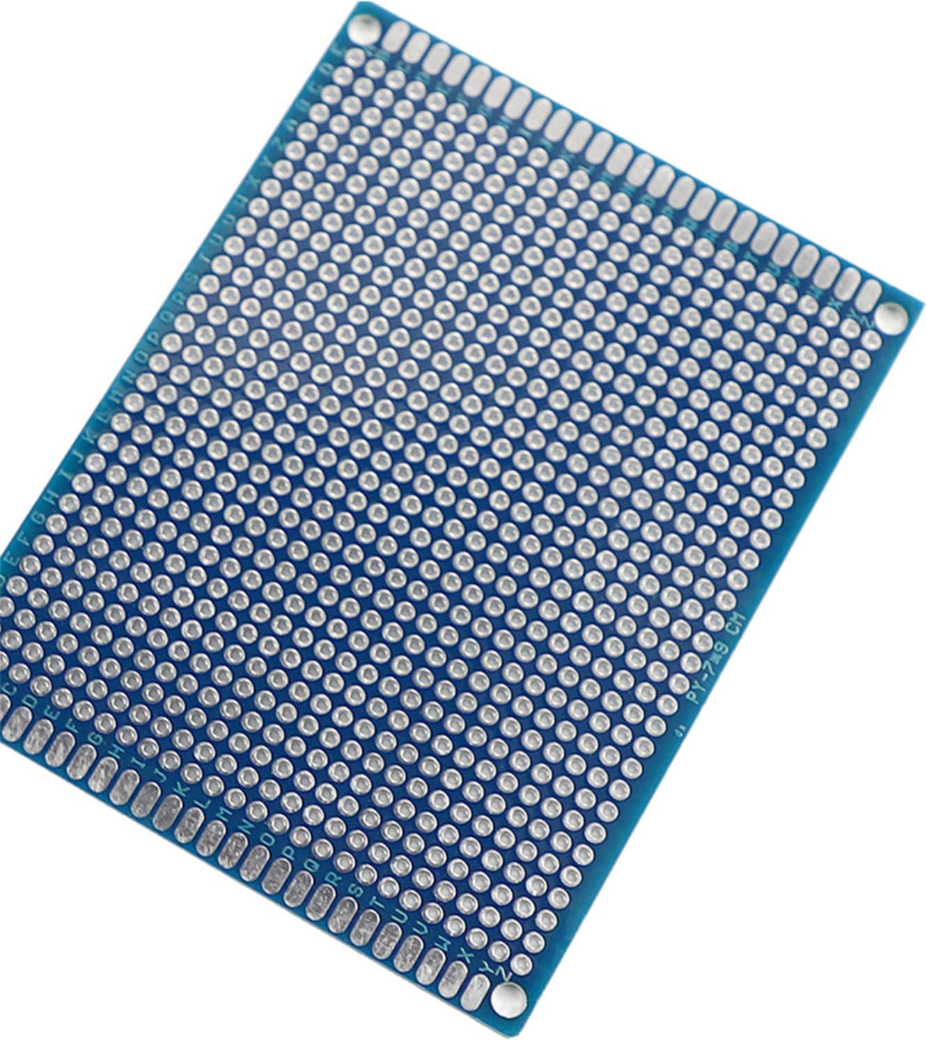 Kit de prototipo de placa PCB de doble cara, 24 unidades, 1.2 x 2.8 in, 2 tamaños, azul y negro, placa de circuito impreso universal de 2 colores