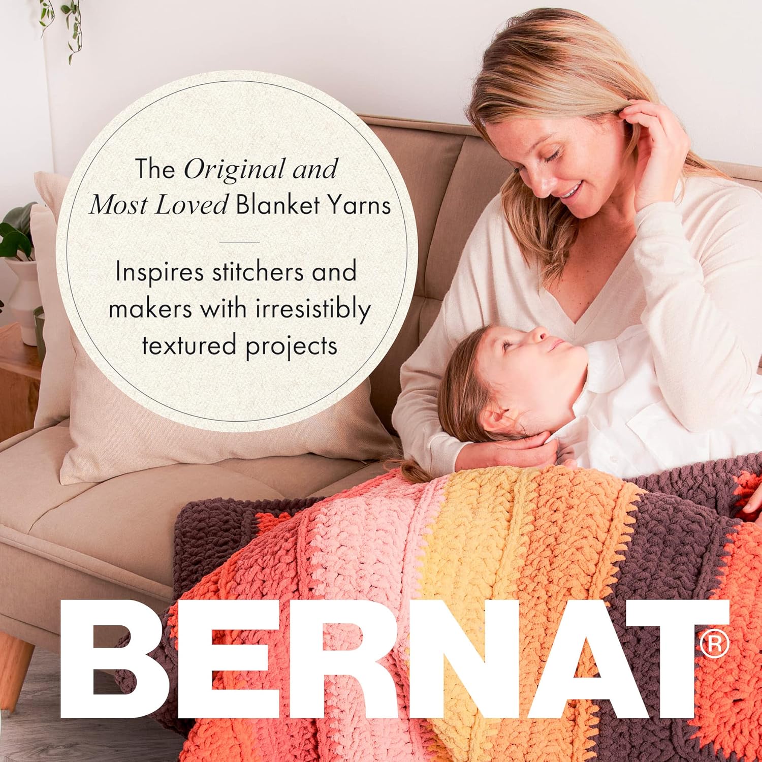 Bernat Blanket O’Go – Ovillo de lana Art Nouveau  Paquete de 2 unidades de 10.5 onzas  Poliéster  6 súper voluminosos  220 yardas  Tejidoganchillo