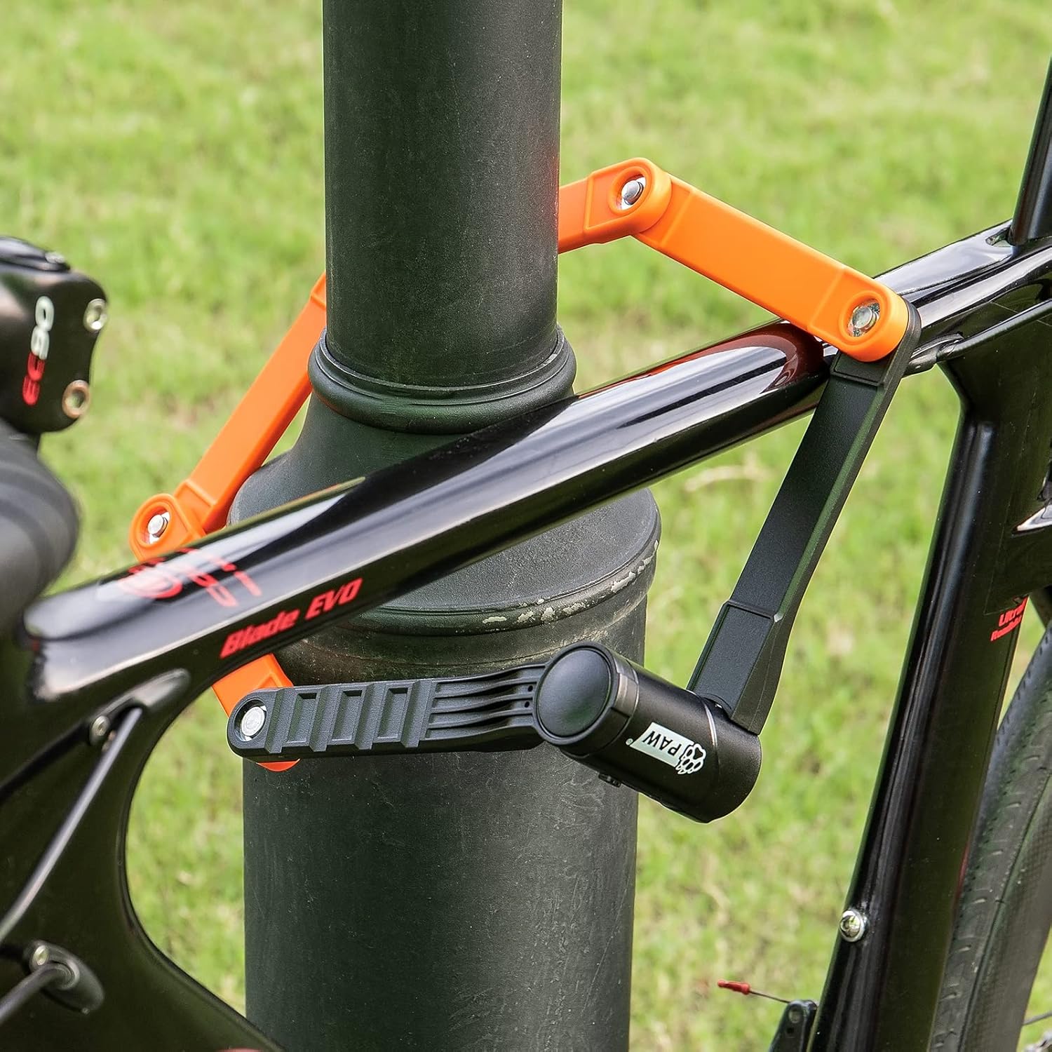 Candado plegable para bicicleta con 3 llaves, cerraduras de bicicleta de seguridad resistentes antirrobo, cilindro antitaladro y púa, candado