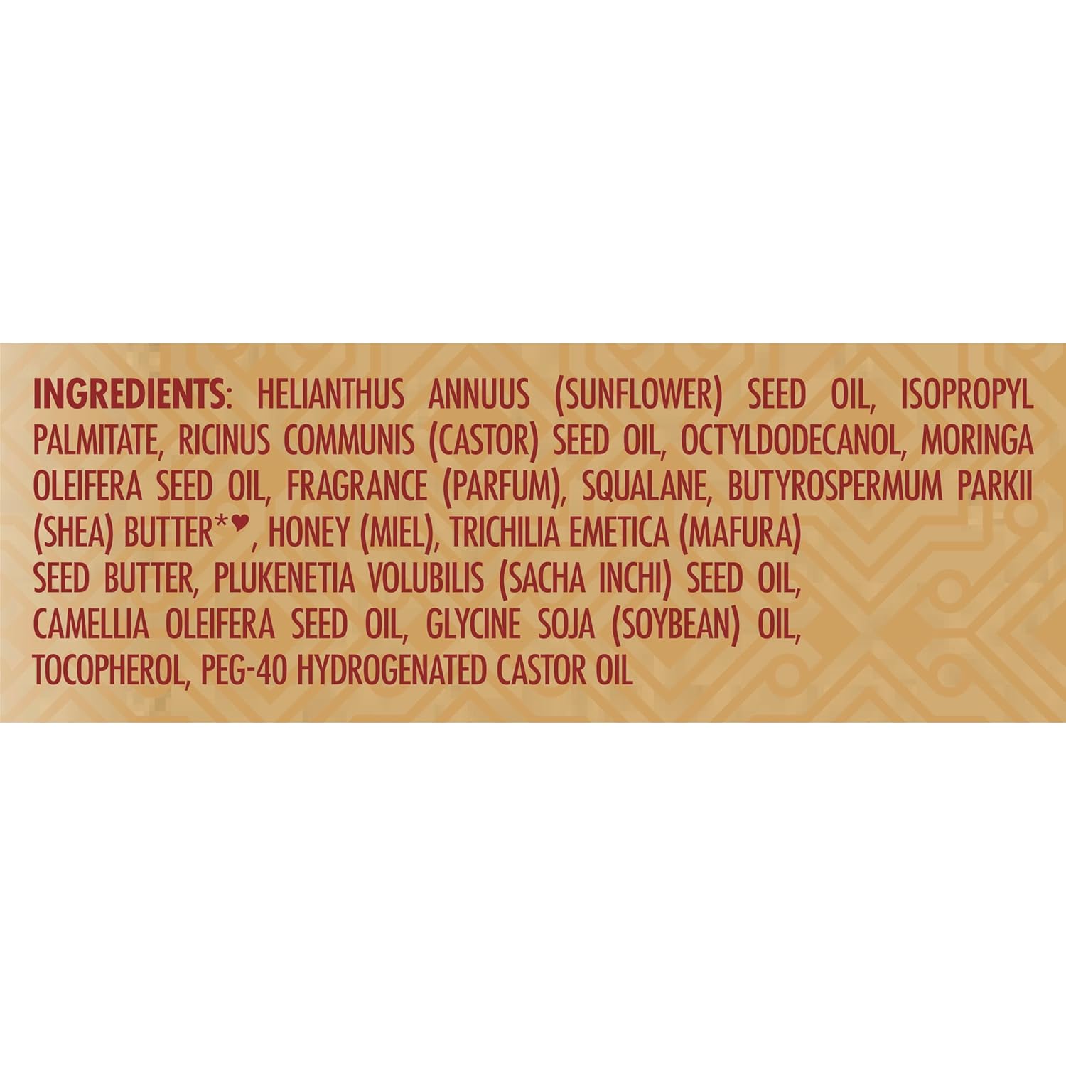 Aceite de karité para el cabello, miel de manuka y aceite de mafura, ultra humedad y nutrición para suavizar y alisar el cabello, 3.3 onzas