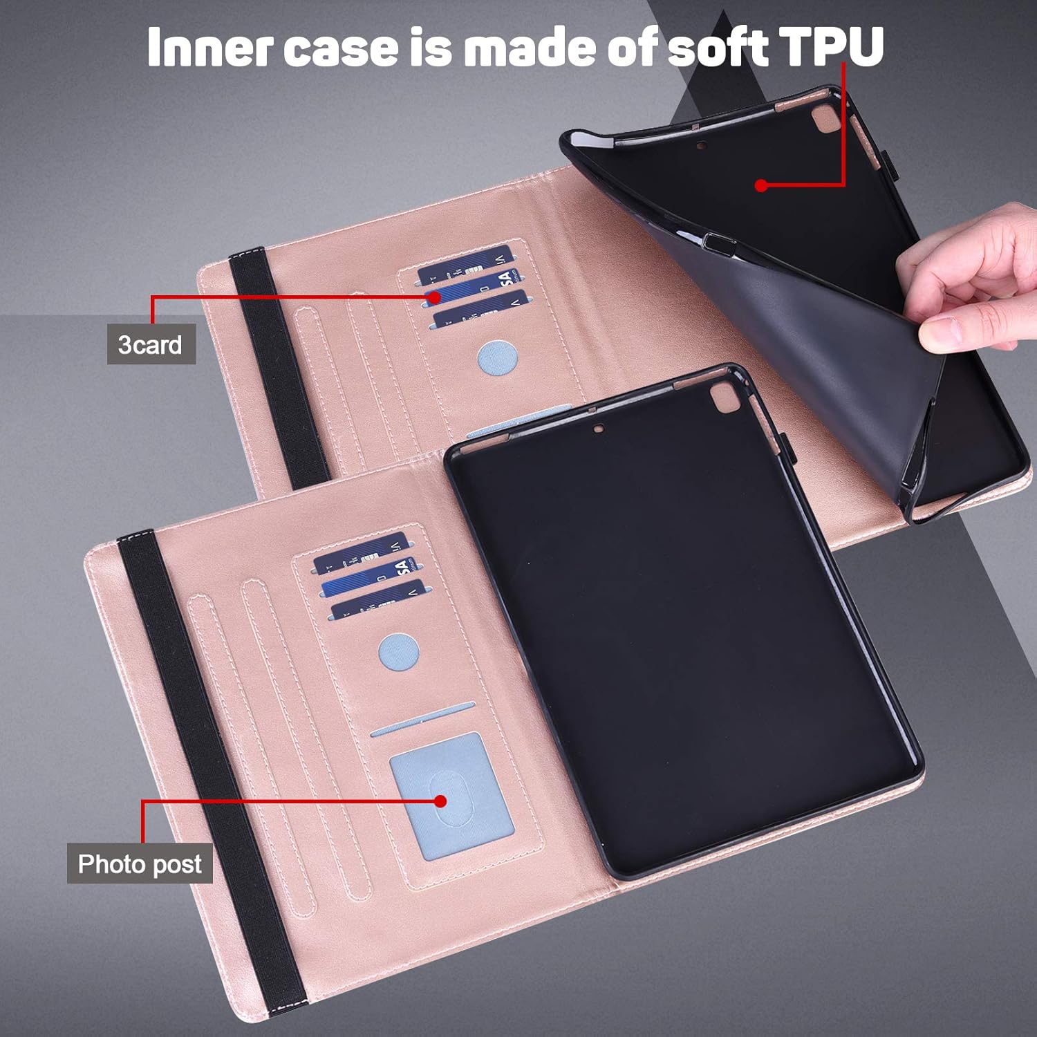 ALILANG Funda para Xiaomi Redmi Pad SE de 11 pulgadas 2023 con lápiz capacitivo, múltiples ángulos de visión con soporte de piel sintética para