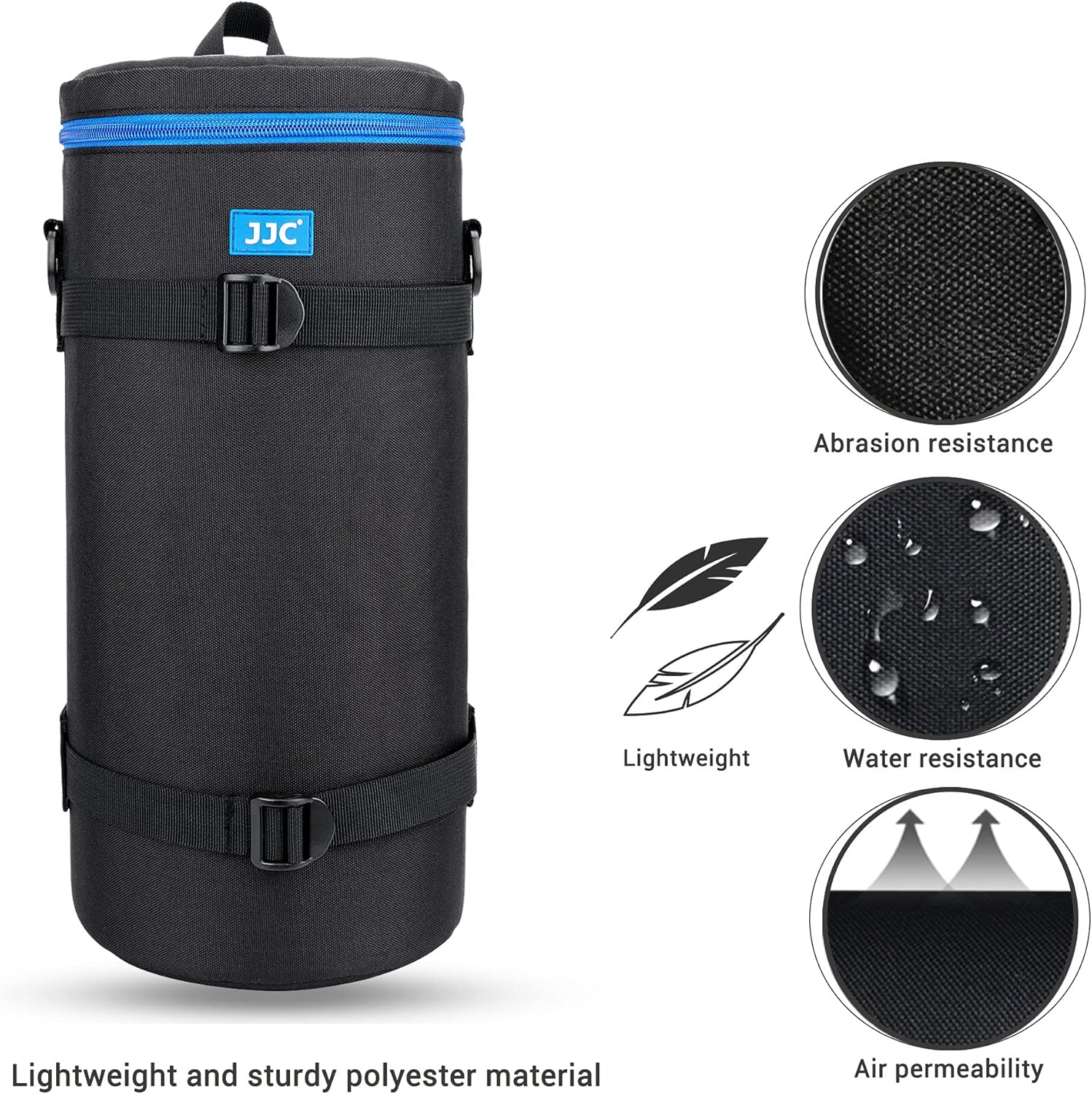 JJC Funda de lujo para lentes Sony FE de 7.874-23.622 in con teleconvertidor y otras lentes inferiores a 5.5 x 14.6 pulgadas (profundidad x largo),