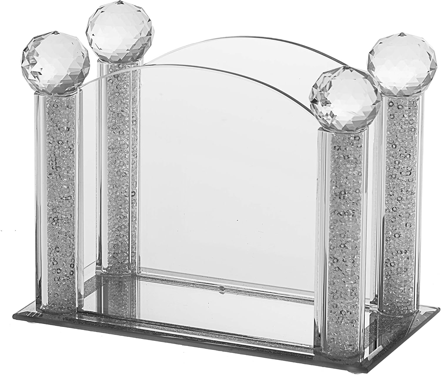 Servilletero de cristal con piedras trituradas – de Legcy Judaica
