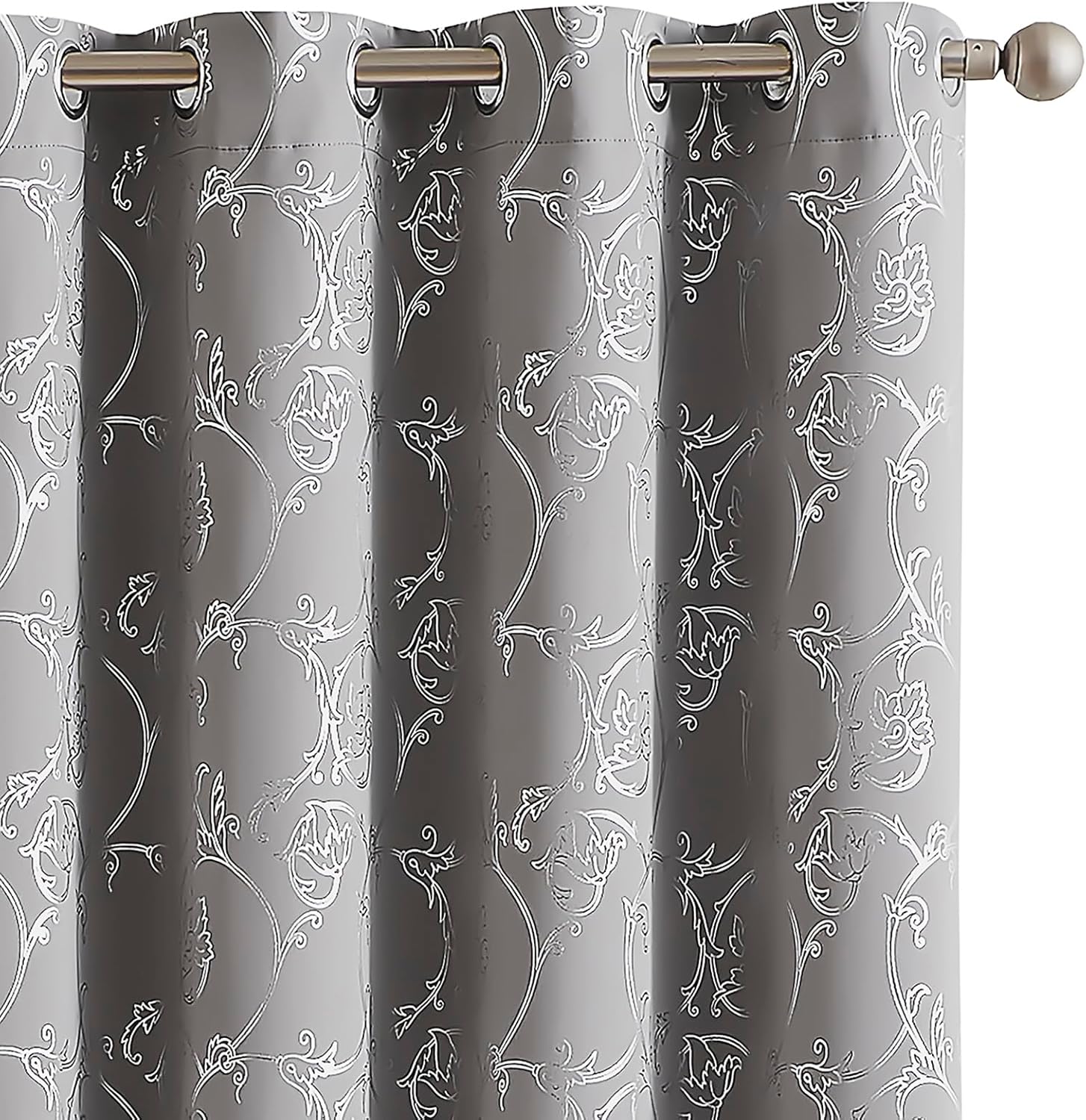 Enactex Cortinas opacas completas de 63 pulgadas de largo para dormitorio, aislamiento térmico, reducción de ruido, con ojales, tratamiento de