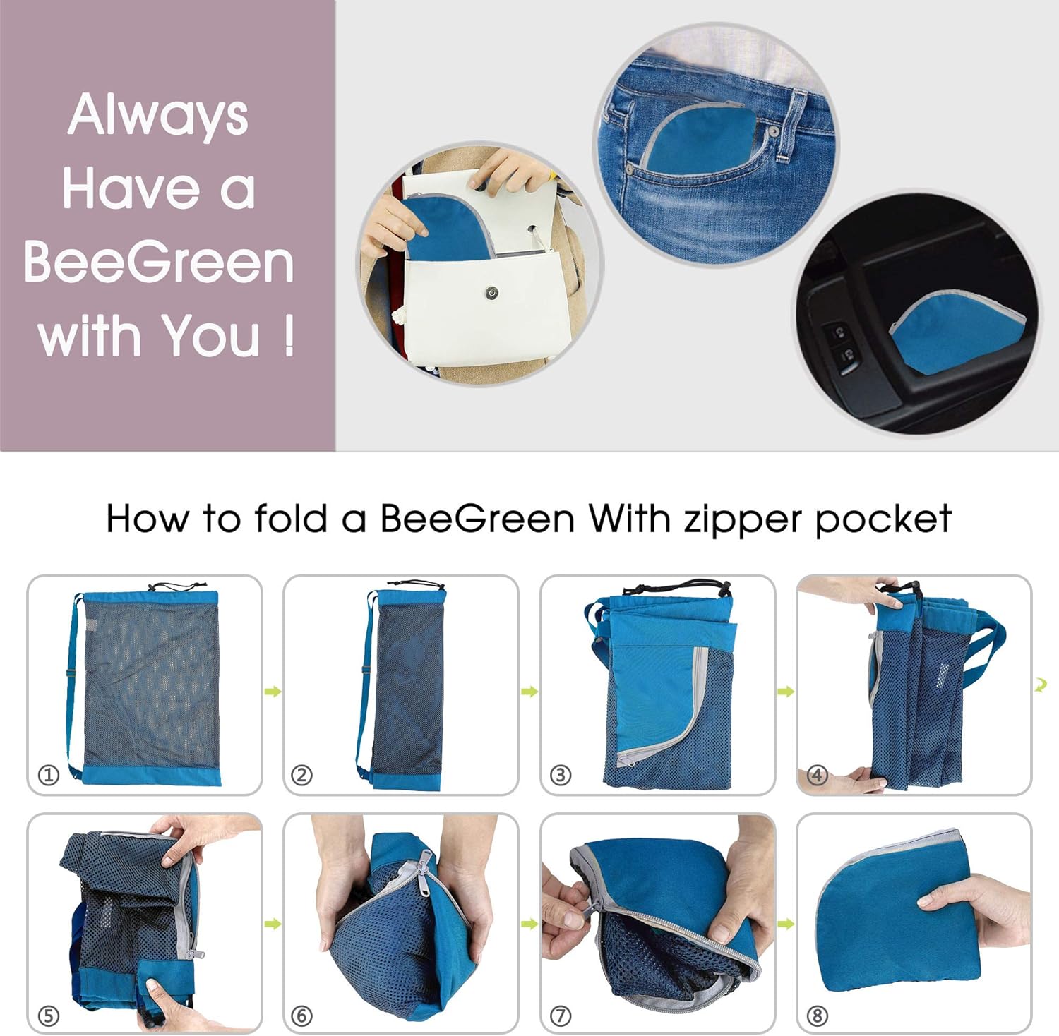 BeeGreen Bolsas de gimnasio para hombres y mujeres, mochila de malla con cordón para natación, deportes y natación, bolsa deportiva con cordón,