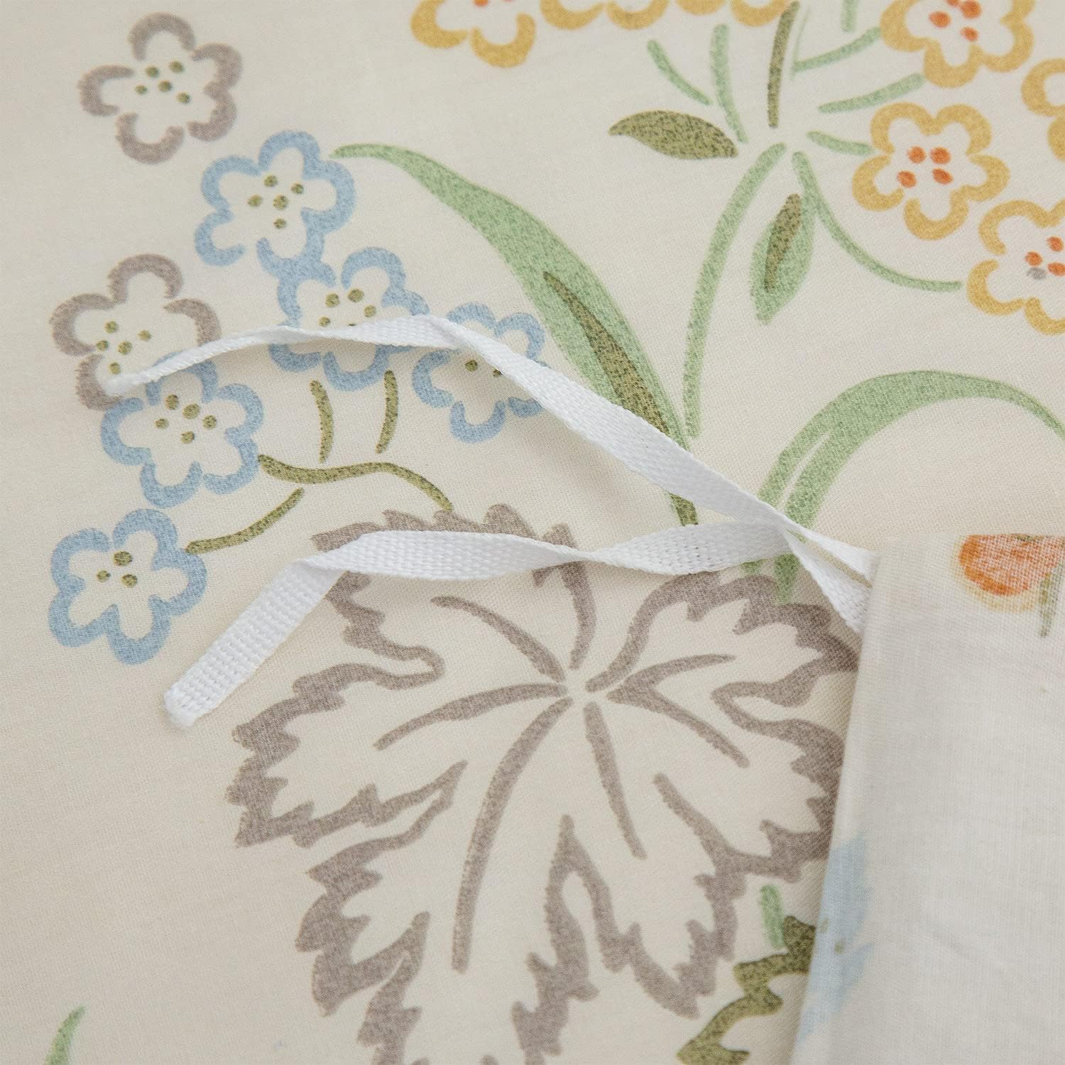 Fundas de edredón florales tamaño Queen, 100% algodón, elegantes juegos de ropa de cama floral tamaño Queen, 3 piezas, hojas de flores verdes y
