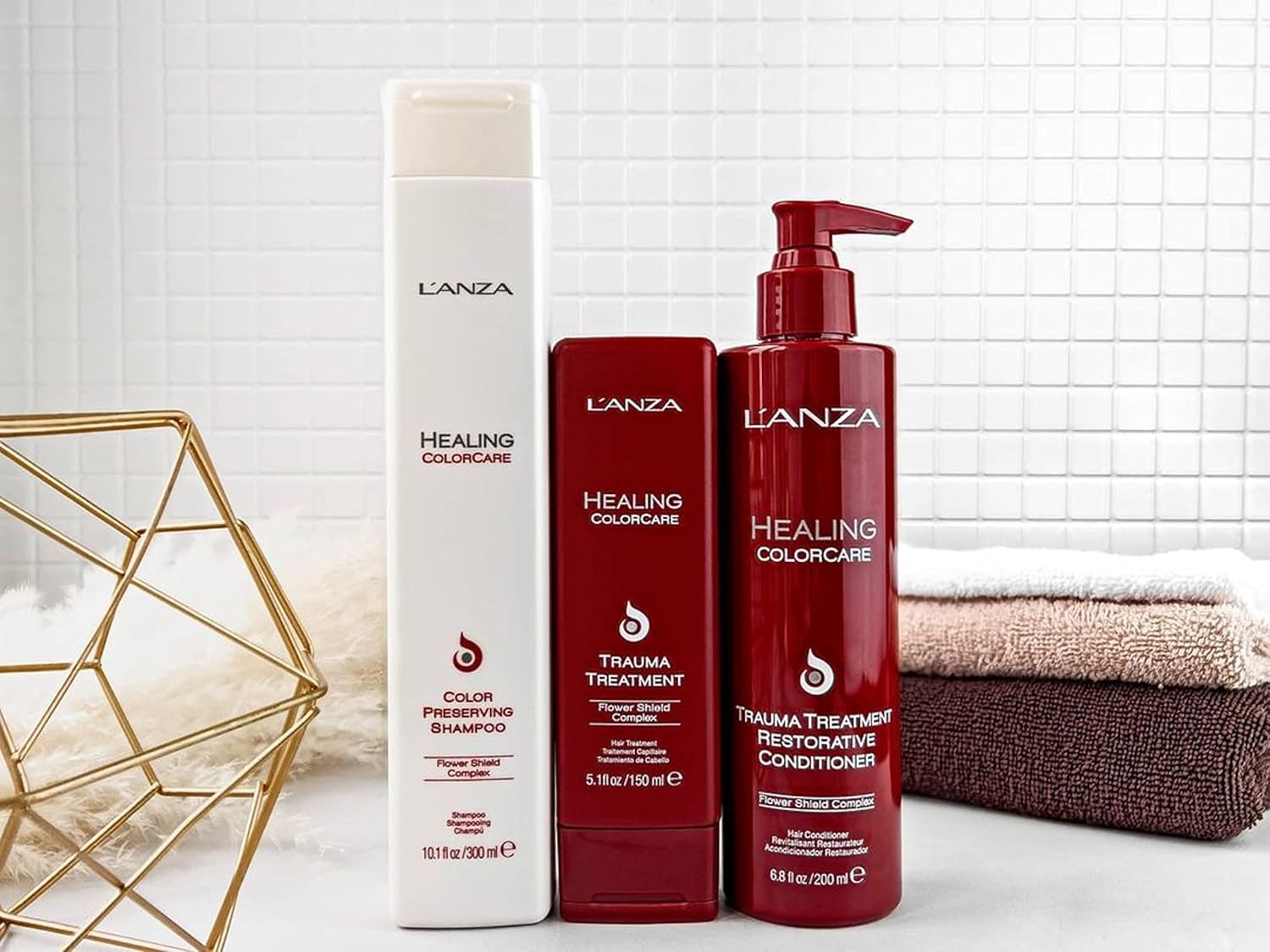 L'ANZA Healing ColorCare Trauma Treatment, Leave-in Bleach Damage Reconstructor, Refreshes, Repairs and Extends Color Longevity, With Triple UV and - Imagen 9