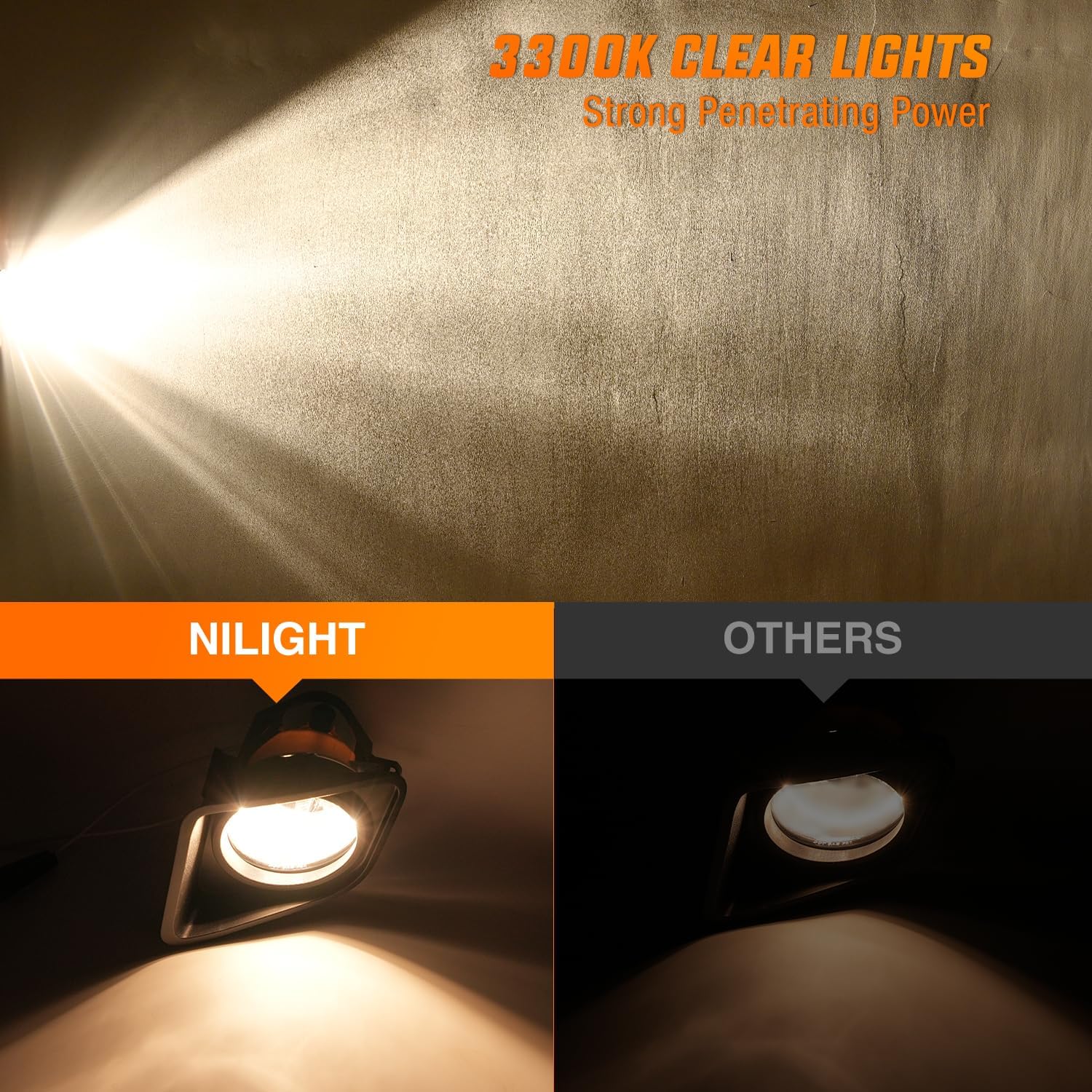 Nilight Conjunto de luces antiniebla compatible con Toyota Tundra 2014, 2015, 2016, 2017, 2018, 2019, 2020, 2021, repuesto de luz antiniebla