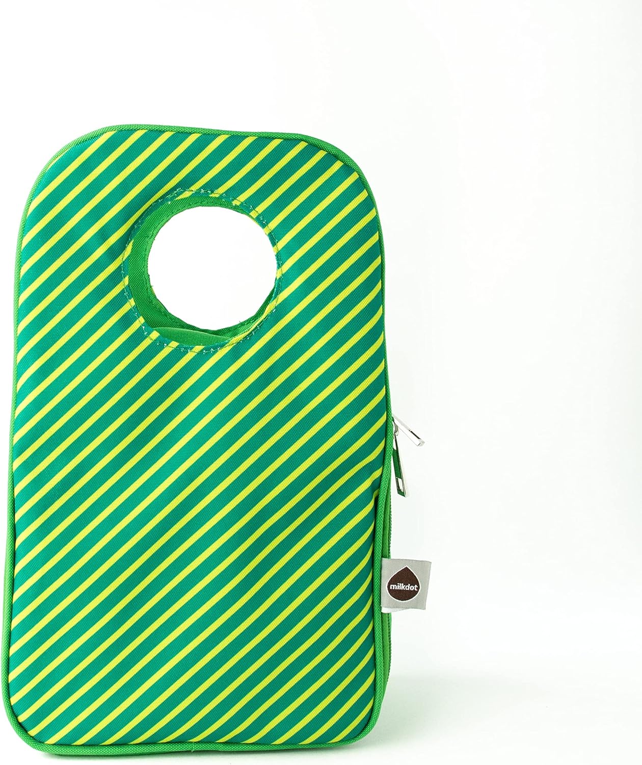 Bolsa de almuerzo aislada de diseño, bolsa enfriadora verde reutilizable para alimentos y bebidas, perfecta para mujeres, hombres y niños, elegante