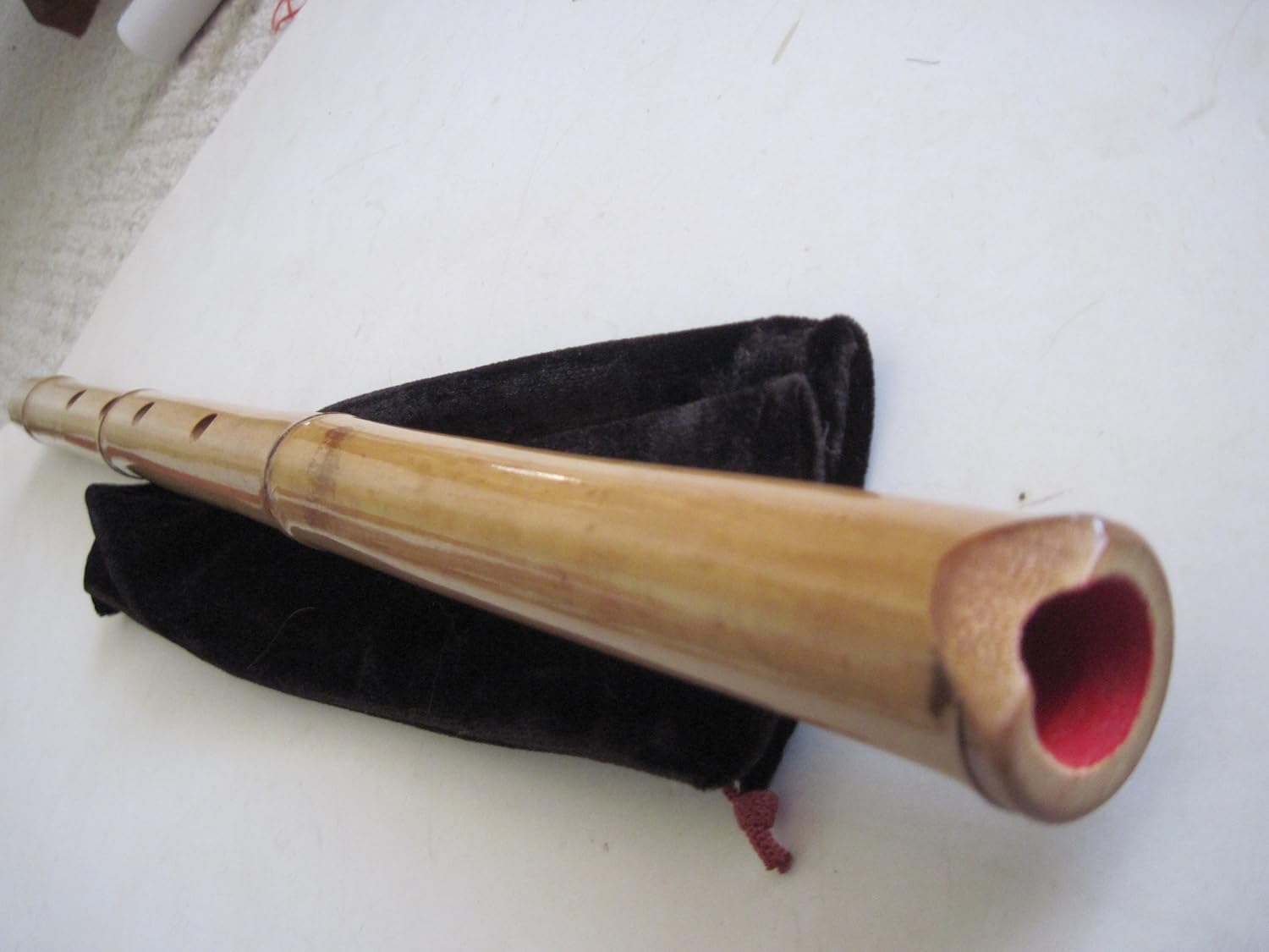 1.8 Shakuhachi pentatónico sin extremo de raíz 5 agujeros – Instrumento Zen tradicional