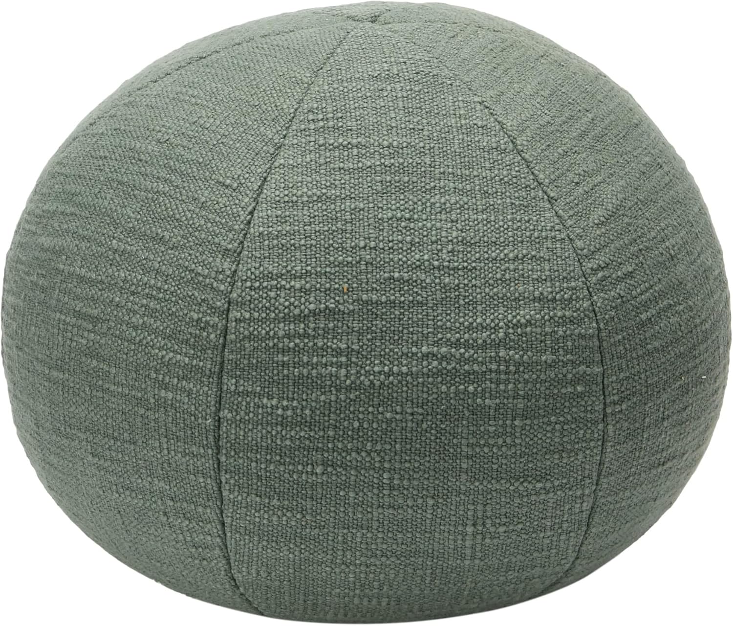 Creative Co-Op Almohada de algodón Slub Orb, 10 pulgadas de largo x 10 pulgadas de ancho x 4 pulgadas de alto, verde
