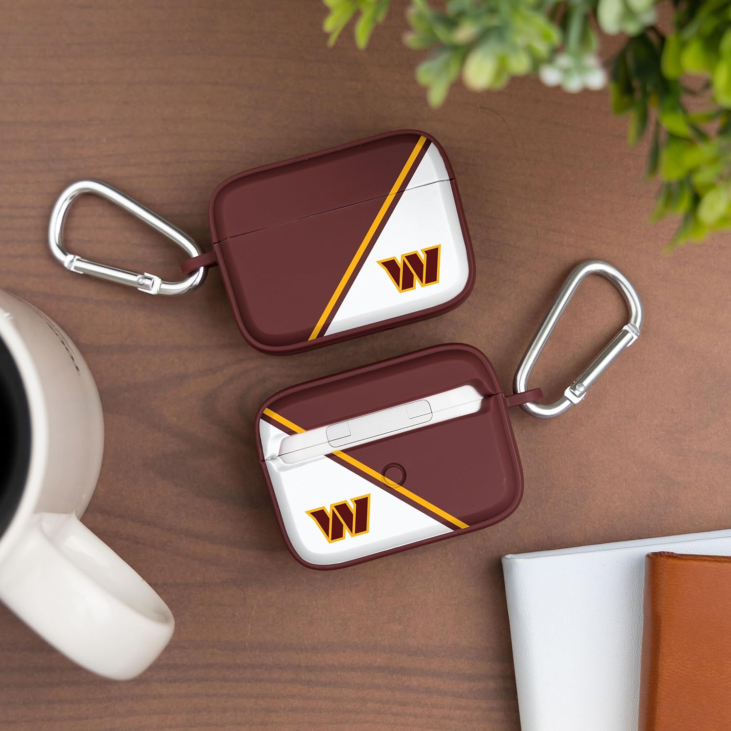 Game Time Washington Commanders HDX Champion Series – Funda compatible con Apple AirPods Pro