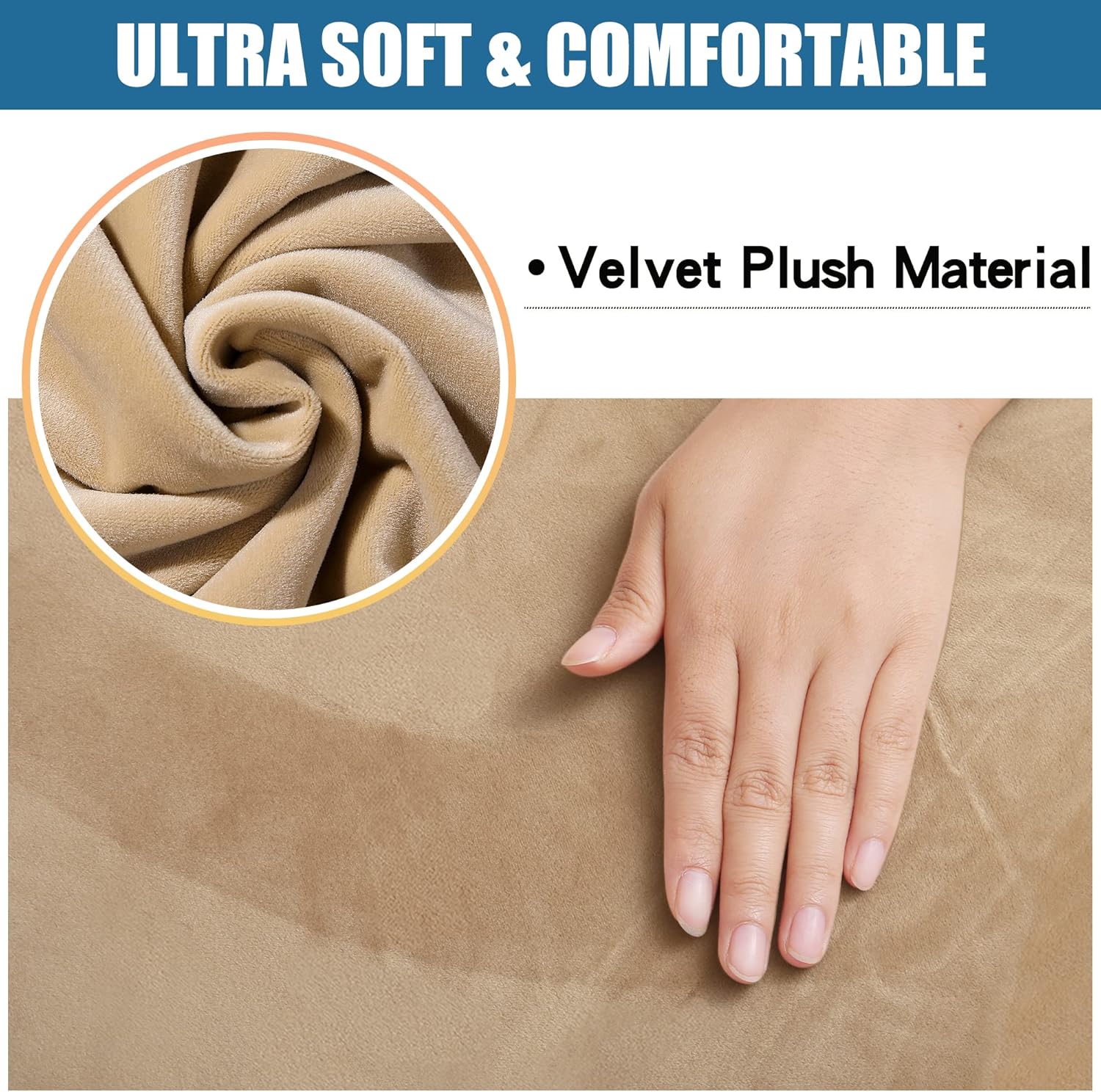 Smiry – Originales fundas para asiento de silla de comedor, de terciopelo, con lazos, desmontables, lavables, elásticas, protectoras