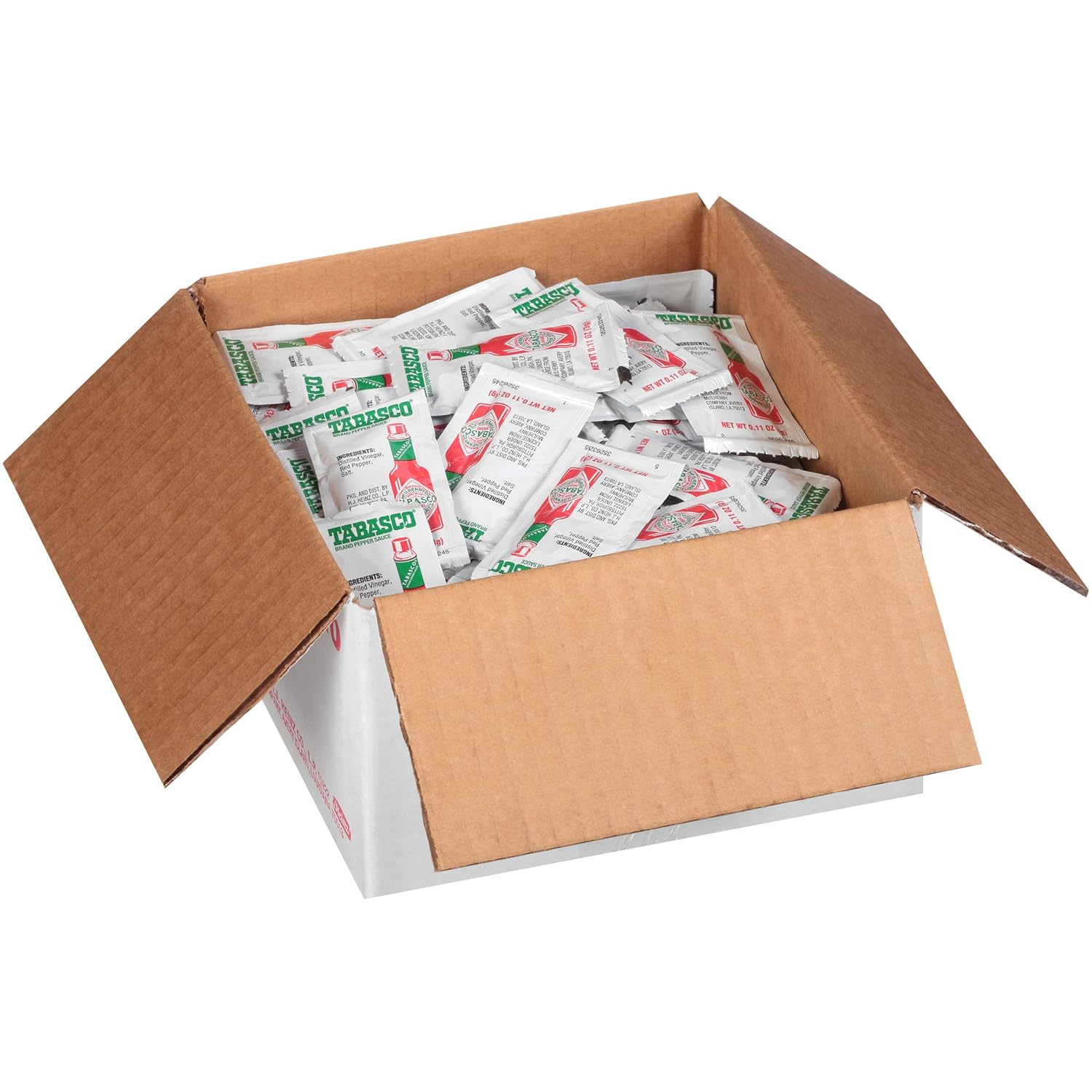 Tabasco Salsa de Pimienta Individual, 0.11 oz. Paquetes (Pack de 200)