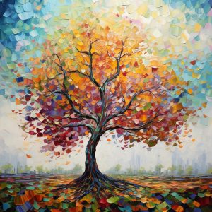 PIPISKY Kits de pintura por números para adultos, árbol colorido, kits de pintura por números sobre lienzo, suministros de pintura al óleo para PIPISKY Kits de pintura por números para adultos, árbol colorido, kits de pintura por números sobre lienzo, suministros de pintura al óleo para