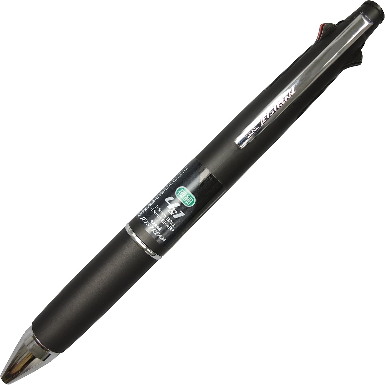 Uni MSXE510005.13 Jetstream 0.5mm Bolígrafo múltiples tintas y lápiz mina 0.5mm , Negro