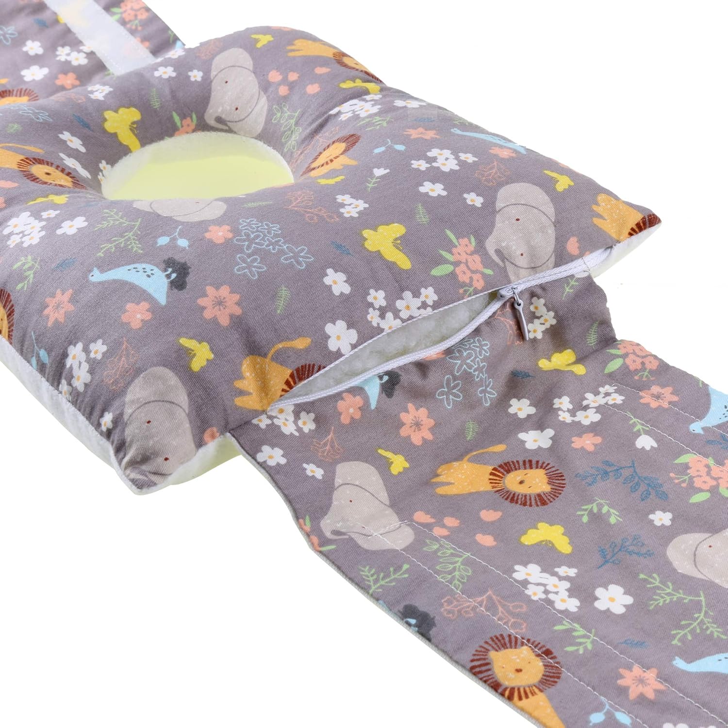 Tubo de alimentación ajustable G tubo barriga tiempo almohada cinturón almohadilla con un agujero para bebés niños niños