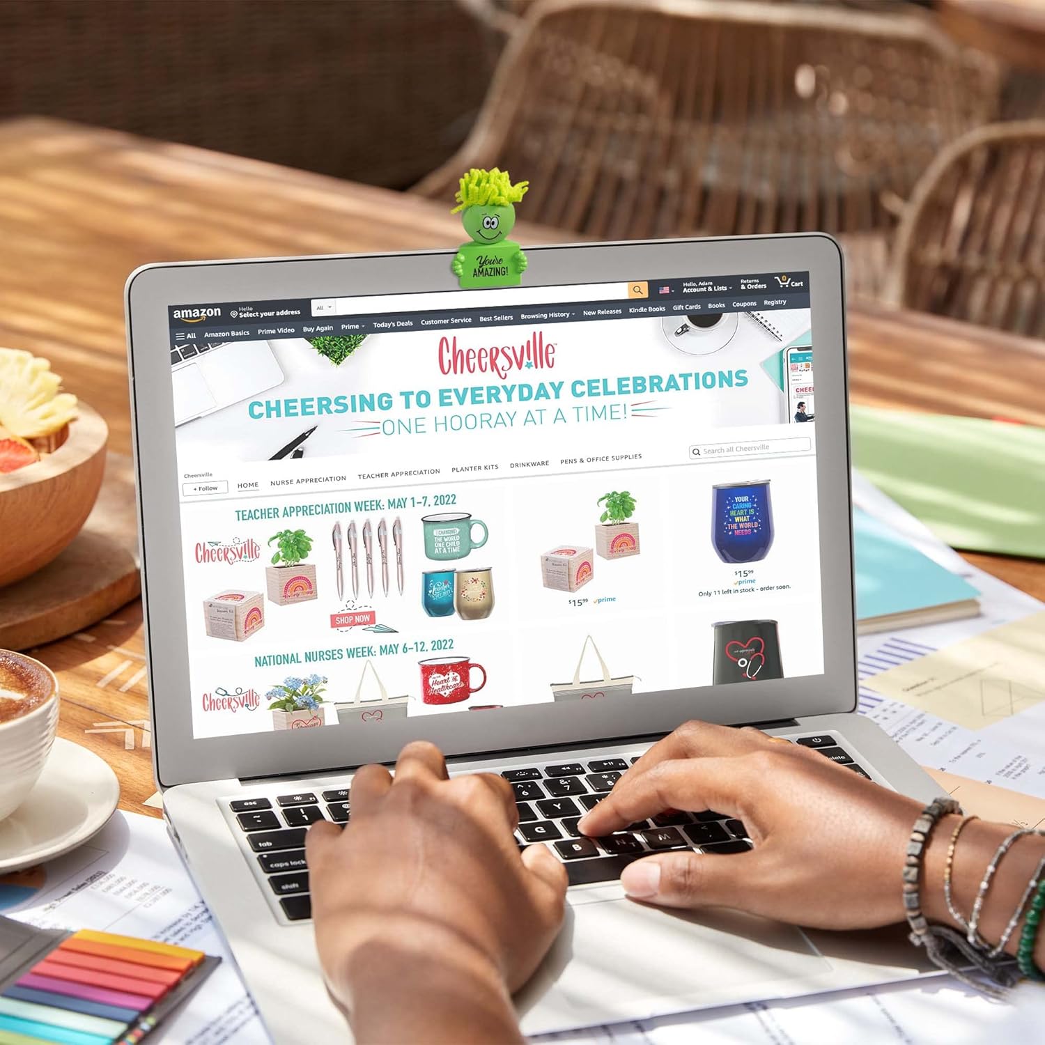 Cheersville – Paquete de 5 fundas de privacidad para cámara web Cheersville con limpiador de pantalla, accesorios de escritorio, cámara de