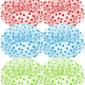 LLTGMV Gorros de ducha reutilizables impermeables, gorros de ducha de plástico, con banda elástica, gorro de baño para el cabello, gorro de ducha de LLTGMV Gorros de ducha reutilizables impermeables, gorros de ducha de plástico, con banda elástica, gorro de baño para el cabello, gorro de ducha de