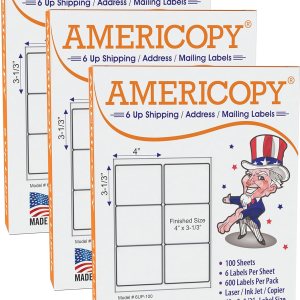 6 etiquetas superiores, etiquetas de cartón de Logística de Tienda, etiquetas autoadhesivas, etiquetas de dirección, impresoras láser y de inyección 6 etiquetas superiores, etiquetas de cartón de Logística de Tienda, etiquetas autoadhesivas, etiquetas de dirección, impresoras láser y de inyección