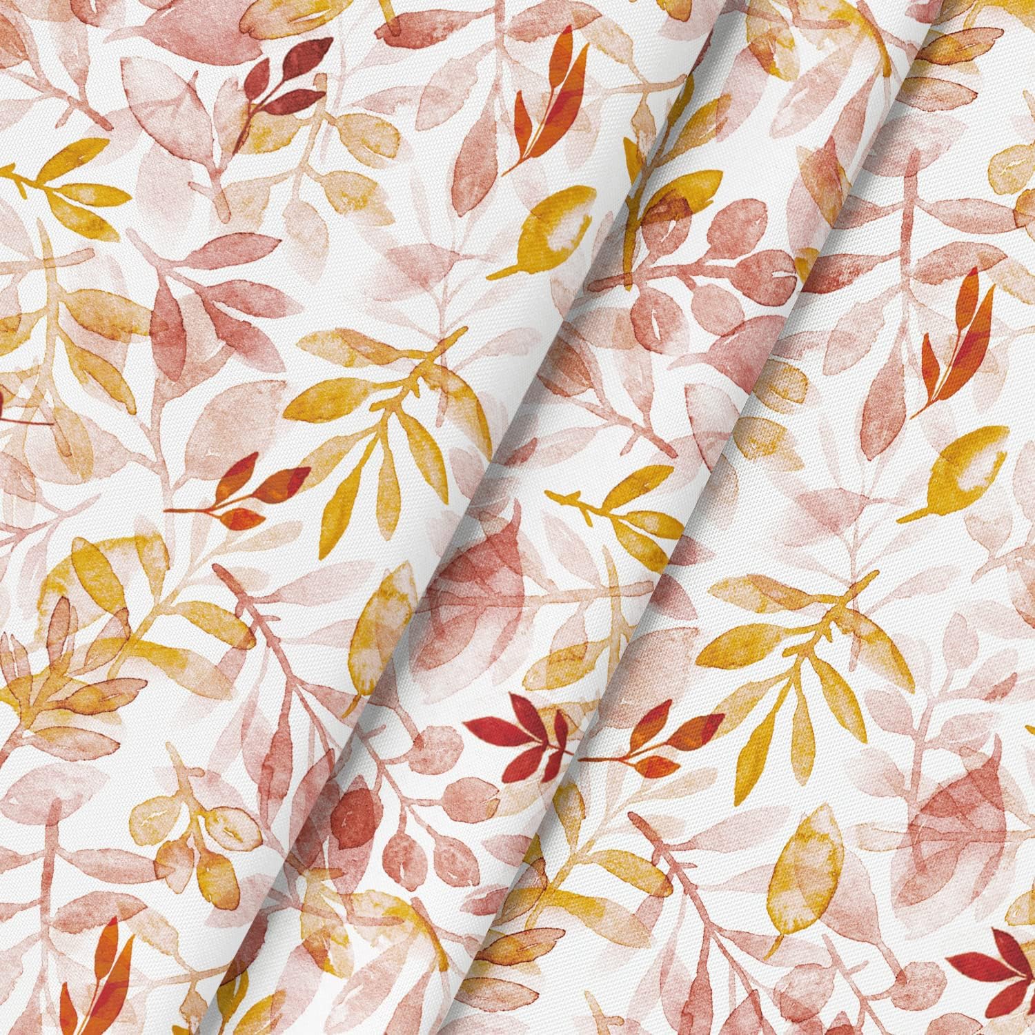 Horaldaily Mantel cuadrado de otoño de 60 x 60 pulgadas, diseño de hojas de acuarela naranja y rojo de Acción de Gracias, para decoración de